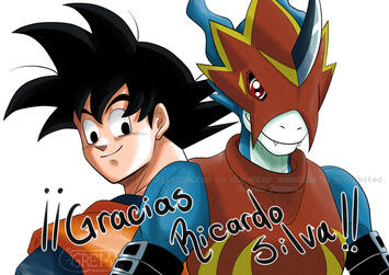 Goku and Fladramon